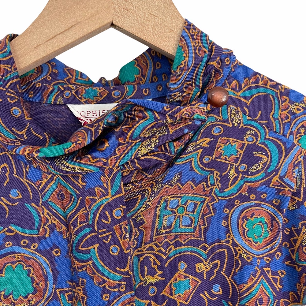 Vintage Sophisticates By Pendleton Abstract Blouse - image 4